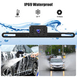 1 x RAW Customer Returns CAMECHO Wireless Rear View Camera Kit with 4.3 Inch Monitor Con DIY Reversing Aid Image Flip, IP69 Waterproof Night Vision Rear View Camera for Car Minivans SUV-12V - RRP €72.38