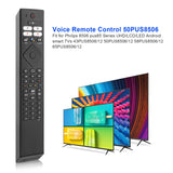 1 x RAW Customer Returns New Voice TV Remote Control 50PUS8506 FIT FOR Philips 8506 PUS85 Series UHD LCD LED Android TV 43PUS8506 12 50PUS8506 12 58PUS8506 12 65PUS8506 12 70PUS8506 12 75PUS8506 12 - RRP €18.99