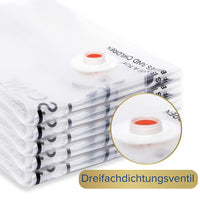 1 x RAW Customer Returns VIRIDESCENT Vacuum Bags for Clothes with Hand Pump Pack of 5 - 80 More Storage Space, Airtight Vacuum Bags for Duvets Clothes, 35 Thicker Bags L XL  - RRP €15.04