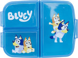 1 x RAW Customer Returns Lunch Box for Kids-Sandwich Box with 3 Compartments for Kindergarten, Lunch Box with Children s Division Made of BPA-Free Plastic, Great Gift for Children Bluey  - RRP €11.09