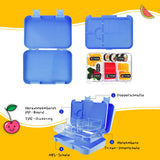 1 x RAW Customer Returns JOYORUN children s lunch box Bento box with 4 2 compartments, removable inner tray, BPA-free, microwave dishwasher safe, for kindergarten, school, excursions blue  - RRP €22.43