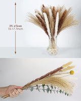 5 x Brand New Dried Pampas Grass Dried Flower Decoration 86 pieces - Natural Pampas Grass - 45 cm - Bouquet of Dried Flowers - Bohemian Decoration - Suitable for Interior Decoration, Boho Wedding - RRP €90.2