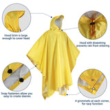 1 x RAW Customer Returns Anyoo Lightweight Rain Poncho Waterproof Rain Jacket Ripstop Breathable Multi-Purpose Raincoat with Hood Foldable Protective Blanket Shelter Tarp for Outdoor Camping Hiking Fishing Yellow  - RRP €22.18