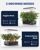 4 x RAW Customer Returns iDOO WiFi Hydroponic Growing System, Smart Garden with LED Plant Lamp, Fan, Automatic Timer, Indoor Herb Garden Kit, Height Adjustable Hydroponics for Indoor Use, 12 Pods - RRP €645.32