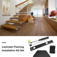 1 x RAW Customer Returns Laminate wood flooring installation set Installation set for laminate floors with tapping block pull rod double-sided hammer 20 spacers - RRP €20.16