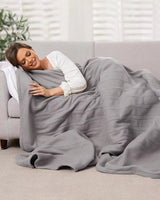 1 x RAW Customer Returns McJaw Electric Blanket, 180x130cm Heated Blanket Electric Heating Blanket with Automatic Switch-Off, 4 Temperature Settings and 10 Hour Timer, Fast Heating, Machine Washable, Gray - RRP €41.14