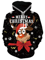 1 x RAW Customer Returns Men Women Ugly Christmas Hoodie Unisex Personalized 3D Christmas Tree Pattern Hooded Sweatshirts Couples Christmas Funky Tacky Pullover Hoody With Pocket XXL - RRP €27.42