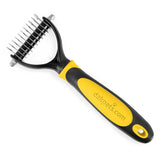 91 x RAW Customer Returns DakPets Brush for Dogs and Cats, 2 Sided Undercoat Comb with Stainless Steel Blades, Removes Undercoat Mats, Knots and Tangled Hair  - RRP €1544.27