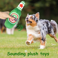 11 x Brand New Squeak Toy, 3 Soft Squeaky Beer Bottles, Chew Toy, Dog Toy for Anti Boredom, Chew Toy for Small Medium Dogs - RRP €198.0