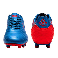 1 x RAW Customer Returns SaekekeFootball Shoes Children s FG TF Football Boots Boys Low Top Training Shoes for Unisex Children, Blue Red Fg Ag, 37 EU - RRP €41.88