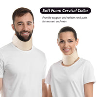 1 x RAW Customer Returns Universal Soft Foam Cervical Collar, Adjustable Neck Support for Sleeping, Relieve Neck Pain and Spine Pressure, Post Stroke Neck Collar - RRP €25.2