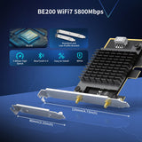 1 x RAW Customer Returns NICGIGA WiFi 7 PCIe Wireless Card Intel BE200 NGW, Bluetooth 5.4, 5800Mbps, Supports Windows 10 11 64bit , Ideal for WiFi7 WiFi6E WiFi6 WiFi5 Router and Wireless AP - RRP €55.32