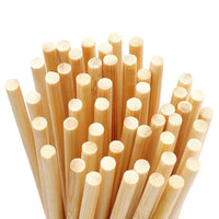 1 x RAW Customer Returns Pack of 100 bamboo sticks, craft sticks, bamboo sticks for crafts, long round sticks, natural bamboo sticks, wooden sticks, round sticks, wooden sticks for DIY arts, crafts, decoration, 30 cm x 5 mm  - RRP €9.06