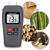 60 x Brand New Proster Digital Moisture Meter Humidity Meter Wood Moisture Meter LCD Backlight with Battery Wood Moisture Meter for Wood Firewood Walls Paper Floor -Gray - RRP €1112.4