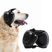 1 x RAW Customer Returns KOPBTBOY earmuffs for dogs, hearing protection for dogs, adjustable dog noise reduction earmuffs, sound insulation and noise reduction hearing protection for dogs black, S  - RRP €33.72