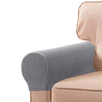 2 x Brand New Golden Apple 1 Pair Elastic Sofa Armrest Protectors Removable Light Gray - RRP €40.8