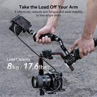 1 x RAW Customer Returns SMALLRIG RS4 RS3 RS2 Gimbal Sling Handle, Hand Grip for DJI RS 4 RS 4 Pro RS 3 RS 3 Pro RS 3 Mini RS 2 RSC 2, Stabilizer Handle for Low Angle Shots, 8kg 17.6lbs Load Capacity Upgraded Version 3028C - RRP €68.9