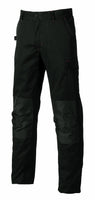 1 x RAW Customer Returns U-Power Men s Work Pants, Elastic Waist Cargo Pants, with Knee Pad Pockets, Multiple Pockets, Comfortable Fabric, Outer Wear Resistant and Durable Black Carbon-52  - RRP €32.36