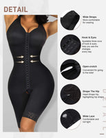 1 x RAW Customer Returns FeelinGirl Shapewear Women s Tummy Control Full Body Shaper with 3 Hooks Adjustable Corset Body Strong Shaping Full Body Thigh Slimming Butt Push Up Overbust Shaping Bodysuits Black L - RRP €46.14