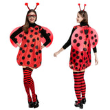 1 x RAW Customer Returns Ladybug Costume Women s Adults with Ladybug Headband Wings Leg Socks Glasses Costume Ladybug Women s Ladybug Dress Clothing Ladybug Fancy Dress Women s Fancy Dress for Carnival L  - RRP €28.22