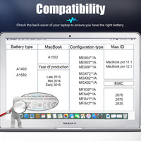 1 x RAW Customer Returns A1493 Battery for MacBook Pro A1502, A1493 A1582 Retina Battery Replacement for MacBook Pro 13 Inch A1502 Mid 2014 Early 2015 Late 2013 7000mAh  - RRP €69.23