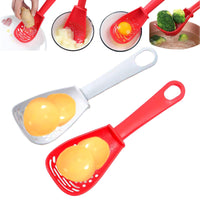 4 x Brand New Pack of 2 egg separators, straining spoon, egg yolk separator, draining spoon, egg yolk separator, baking tool with long handles, multifunctional kitchen cooking spoon, slotted spoon for kitchen, bakery - RRP €81.6