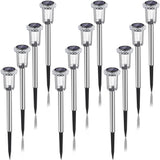 1 x RAW Customer Returns Auting 12 pieces LED solar lights for garden, solar lamp for outdoors, warm white colors, waterproof, patio, lawn, garden, yard, paths - RRP €34.99