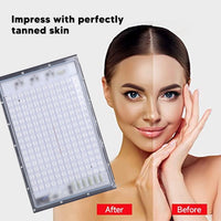 1 x RAW Customer Returns Tanning Lamp, 100W 192 LEDs 460nm Self Tanning Lamp for Face Body, Home Portable Full Blue Lamp Self Tanning Lamp for Face, Sun Lamp, Skin Beauty Device EU Plug  - RRP €46.56