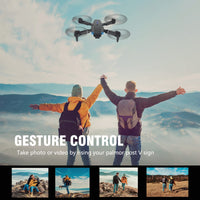 1 x RAW Customer Returns Drone with Camera, HD 4K Foldable Drone Long Flight Time, RC Quadcopter with Bag, Circular Flight, 3D Flip, One Button Return, Headless Mode, Mini Drone Gift for Beginners Children Teenagers A - RRP €46.38