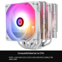 1 x RAW Customer Returns Thermalright Peerless Assassin 120 White ARGB CPU Air Cooler, 6 Heat Pipes, Dual 120mm TL-C12W-S PWM Fan, Aluminum Heatsink Cover, AGHP Technology, for AMD AM4 AM5 Intel LGA 1700 1150 1151 1200 2066 - RRP €44.76