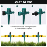 1 x RAW Customer Returns Pack of 4 lawn sprinklers, 360 rotating garden sprinkler, garden sprinkler, adjustable water sprinkler, water sprinkler adjustable irrigation system, garden lawn sprinkler, multifunctional garden sprinkler - RRP €8.86