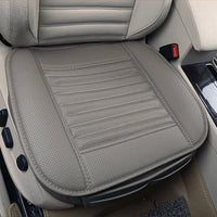 1 x RAW Customer Returns Seat Cushion, Car Seat Protection, Comfortable and Breathable Four Seasons General Pu Leather Bamboo Charcoal Breathable Car Interior Gray, 1 Pcs  - RRP €18.99