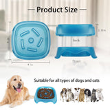 13 x Brand New 2pcs Slow Feeder Dog Bowls Dog Food Bowls Healthy Eating Bowl Blue  - RRP €265.2