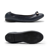 1 x Brand New DREAM PAIRS Women s classic flat ballet flats shoes with bows SDFA2250W-E, Navy blue, 39 EU - RRP €39.05