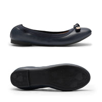 1 x Brand New DREAM PAIRS women s ballerina flats classic flat shoes with bows SDFA2250W-E Navy-PU size 37 EUR  - RRP €21.59