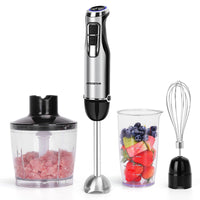 1 x RAW Customer Returns Aigostar Buckle - 1000W 4 in 1 Hand Blender. Underwater Mixer with 6 Speeds Turbo. Multifunctional mixer with 500ml meat grinder, 600ml measuring cup and whisk, BPA free - RRP €36.56