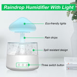 1 x RAW Customer Returns Rain-Cloud Humidifier, 450 ml, Rain Cloud Humidifier with 3 Modes and 7 Colors, LED Lights Aroma Diffuser, Nano Mist Rain Mushroom Lamp for Children s Room, Bedroom, Home, Office White  - RRP €49.99