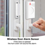 1 x RAW Customer Returns TOWODE Wireless Home Alarm System Kit Burglar Security Alarm System with 115dB Siren, Door Alarm Sensor, Motion Sensor and Remote Control - RRP €45.95