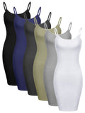 1 x RAW Customer Returns Geyoga Pack of 6 Women s Underdresses Spaghetti Straps Bodice Dresses Knee Length Nightdresses for Layering as3, Alpha, xx l, Regular, Regular, Sweet Colors  - RRP €33.26