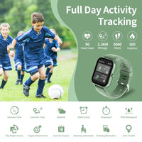 1 x RAW Customer Returns JUBUNRER Smartwatch Kids Boys Girls Children s Watch Heart Rate Sleep Pedometer Alarm Clock Sport Game IP68 Waterproof Fitness Tracker Fitness Watch Children Watch Smart Watch Kids for Teenager Gifts - RRP €37.99