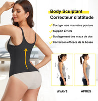 1 x RAW Customer Returns Junlan tummy control bodysuit women tummy control belt corset women tummy control body shaper women waist trainer women corset women waist shaper black, large  - RRP €25.99