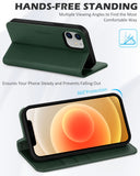 1 x RAW Customer Returns SHIELDON Case for iPhone 12 Mini, Cell Phone Case Genuine Leather RFID Lock Card Slot Magnet , TPU Shockproof Leather Case Flip Case Protection for iPhone 12 Mini 5.4 - Midnight Green - RRP €30.99