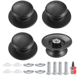 1 x RAW Customer Returns Pack of 4 pot lid knobs, pot lid handle universal, pan lid cover knobs, kitchenware knobs, for pot lids, replacement knobs, saucepan - RRP €6.88