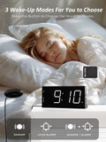 1 x RAW Customer Returns Mesqool Digital Alarm Clock, Loud Vibration Alarm Clock with Bed Shaker, Loud Alarm Clock for Deep Sleepers, Dual Alarm, USB Charger, Large Display, Easy to Set, Daylight Saving Time 12 24H, Dimmer - RRP €23.89