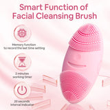 1 x RAW Customer Returns SUNMAY Oval Sonic Facial Cleansing Brush and Facial Firming Device Facial Massager with Positive and Negative Ion Function for All Skin Types - RRP €34.99