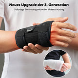 1 x RAW Customer Returns FREETOO Wrist Support with 3 Metal Splints for Carpal Tunnel Syndrome, Comfort Wrist Bandages Soft Pads for Women Men, Wrist Splint Tendinitis, Arthritis, Sprain Recovery - RRP €22.18