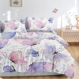 1 x RAW Customer Returns HOSIMA Purple Butterfly Bedding Set for Adults Boys Girls Purple Butterfly Print Duvet Cover with 2 Pillowcases Purple Butterfly S  - RRP €35.99