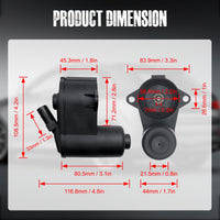 1 x RAW Customer Returns CT-CARID 12 Teeth Rear Brake Caliper Parking Brake Servo Motor Handbrake 3C0998281 3C0998281A 3C0998281B 32330208 for Au di Q3 V W Passat B6 B7 CC Tiguan - RRP €30.88