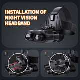 1 x RAW Customer Returns Dsoon Night Vision Device, Night Vision Goggles, Night Vision Device Helmet 4x Digital Zoom, NGV for Helmet, FHD 1080p, 984ft 250m at 100 Darkness, USB Rechargeable - RRP €219.99