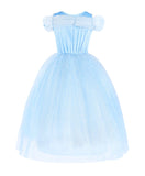 1 x RAW Customer Returns JerrisApparel New Girl s Dress Ceremony Princess Costume with Butterfly 110cm, Sky Blue with Accessories  - RRP €28.44